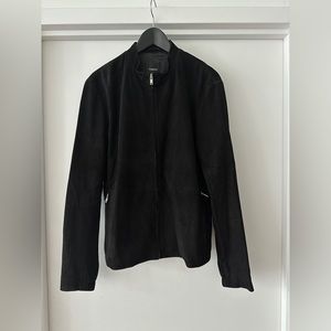 Theory Black Suede Jacket